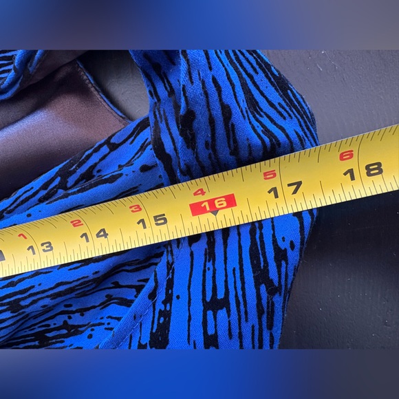 PinUp Couture Grace Blue Flocked Vintage 1950’s Pinup FitnFlare RockABilly Dress - Picture 6 of 7